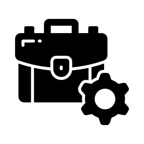 Business, Management, Briefcase, Settings, Control icon