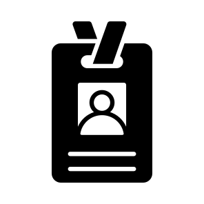 Employee, Card, Id, Identification, Business icon