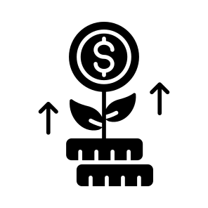 Financial, Growth, Money, Finance, Profit icon