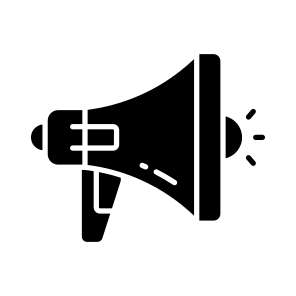 Megaphone, Bullhorn, Marketing, Promotion, Campaign icon
