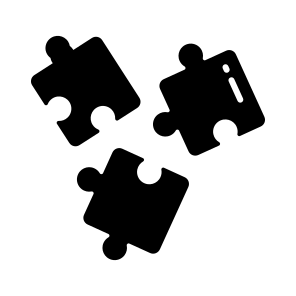 Puzzle, Solution, Teamwork, Business, Management icon
