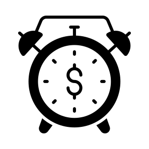 Time Is Money, Alarm, Clock, Money, Finance icon