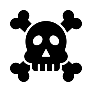 Danger, Death, Skull, Cranium, Skullcap icon