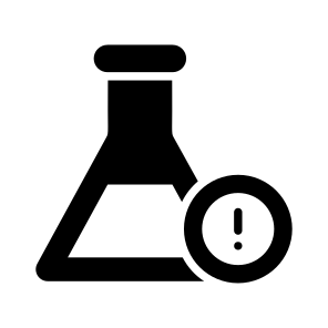 Failure, Beaker, Experiment, Glassware, Warning icon