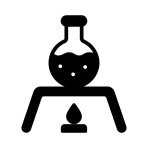 Heating, Experiment, Practical, Flask, Burner icon