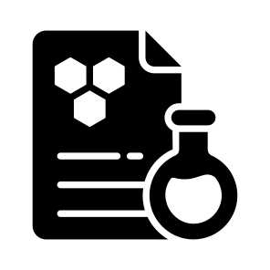 Report, Document, Flask, Glassware, Compound icon