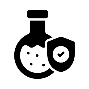 Safety, Protection, Glassware, Shield, Flask icon