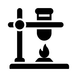 Stand, Heating, Experiment, Burning, Tube icon