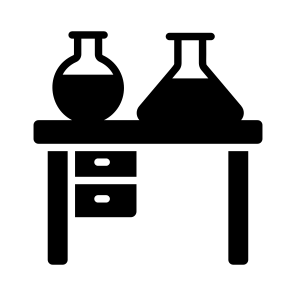 Table, Desk, Counter, Glasswear, Beaker icon
