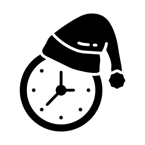 Christmas, Clock, Timer, Winter, Holidays, icon