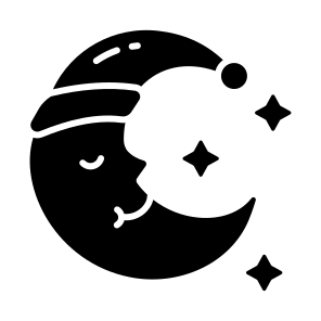 Christmas, Night, Moon, Holiday, Festive, icon