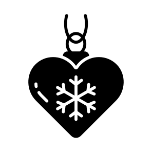 Christmas, Ornament, Heart, Decoration, Celebration, icon