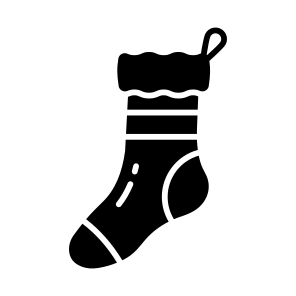 Christmas Socks, Hosiery, Stocking, Apparel, Clothing, icon
