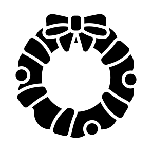 Christmas, Wreath, Welcome, Greetings, Traditional, icon