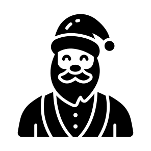 Santa, Claus, Christmas, Holiday, Festive, icon