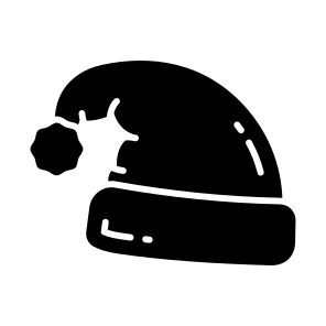 Santa, Hat, Cap, Beanie, Clothing, icon