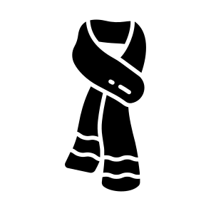 Scarf, Christmas, Holiday, Winter, Festive, icon