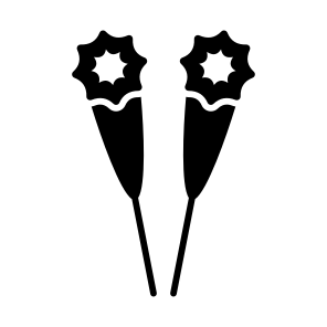 Sparkler, New Year, Celebration, Christmas, Firework, icon