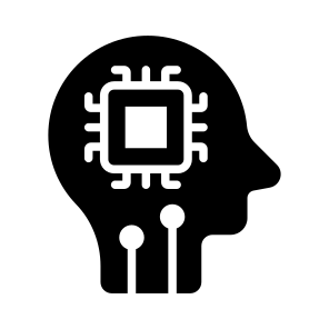 Ai, Artificial, Intelligence, Brain, Microprocessor icon