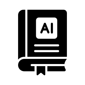 Ai, Learning, Artificial Intelligence, Education, Book icon