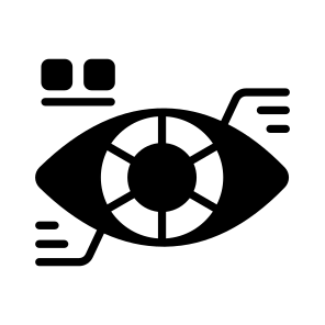 Cyber, Eye, Artificial, Intelligence, Cybernetics icon