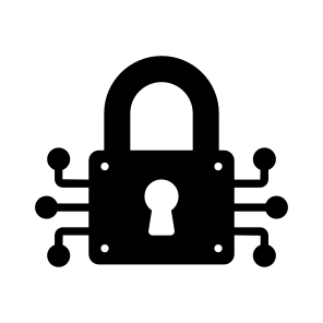 Cybersecurity, Padlock, Security, Protection, Artificial Intelligence icon