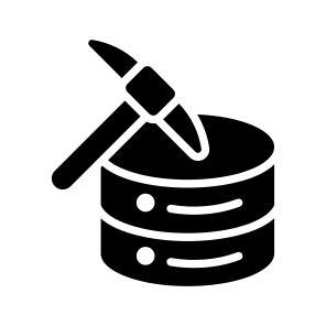 Data, Mining, Extraction, Server, Database icon
