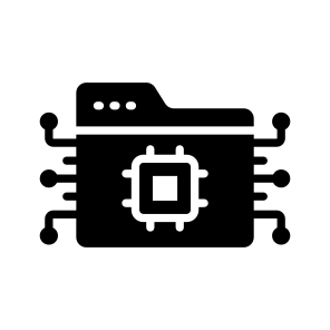 Document, Management, Artificial, Intelligence, Ai icon