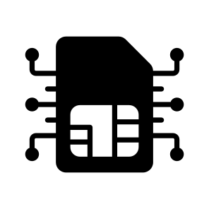 Embedded, Sim, Simcard, Esim, Wireless icon
