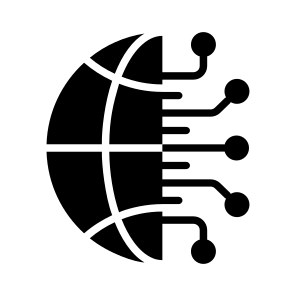 Global, Network, Digital, Earth, Connection icon