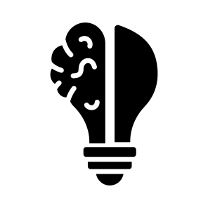 Idea, Generation, Creation, Progress, Artificial icon
