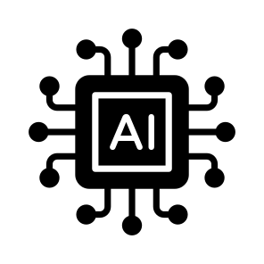 Microchip, Artificial, Intelligence, Processor, Ai icon