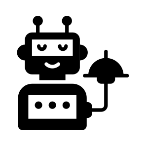 Robot, Waiter, Artificial, Intelligence, Assistance icon