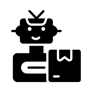 Robotic, Delivery, Autonomous, Logistics, Shipping icon