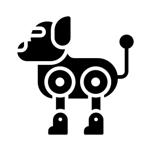 Robotic, Dog, Artificial, Intelligence, Ai icon
