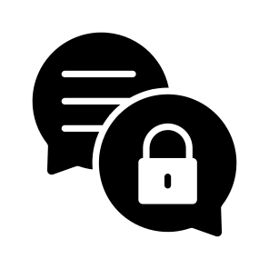 Secure, Communication, Encrypted, Chat, Encryption icon