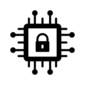 Secure, Processor, Microprocessor, Microchip, Security icon