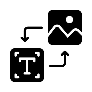 Text To Image, Artificial, Intelligence, Chat Bot, Technology icon