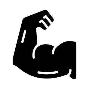 Muscle, Biceps, Triceps, Flex, Strength icon