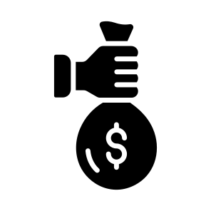Bribery, Money, Cash, Crime, Corruption icon