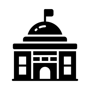 Building, Courthouse, Courtroom, Government, Supreme icon