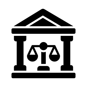 Courtroom, Courthouse, Scale, Fairness, Law icon