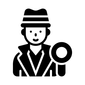 Detective, Crime, Mystery, Investigator, Law icon
