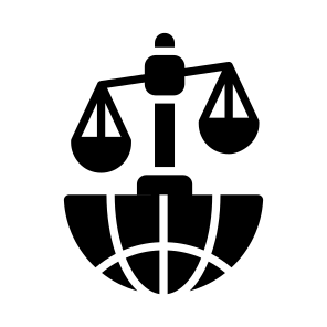 International, Law, Treaty, Global, Legal icon
