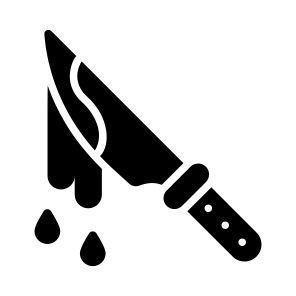 Knife, Weapon, Evidence, Clue, Crime icon