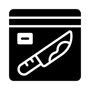 Murder, Knife, Weapon, Clue, Evidence icon