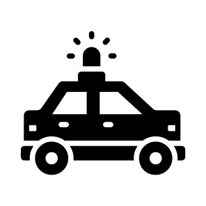 Police, Cop, Car, Vehicle, Transport icon