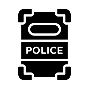 Police, Riot, Shield, Protection, Security icon