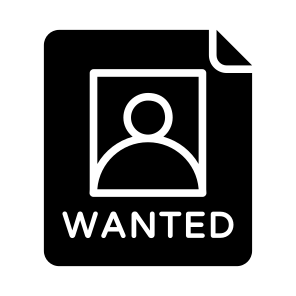 Wanted, Person, Poster, Picture, Photo icon
