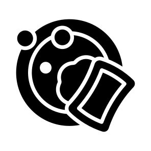 Dishwashing, Dish, Plate, Soap, Sponge icon